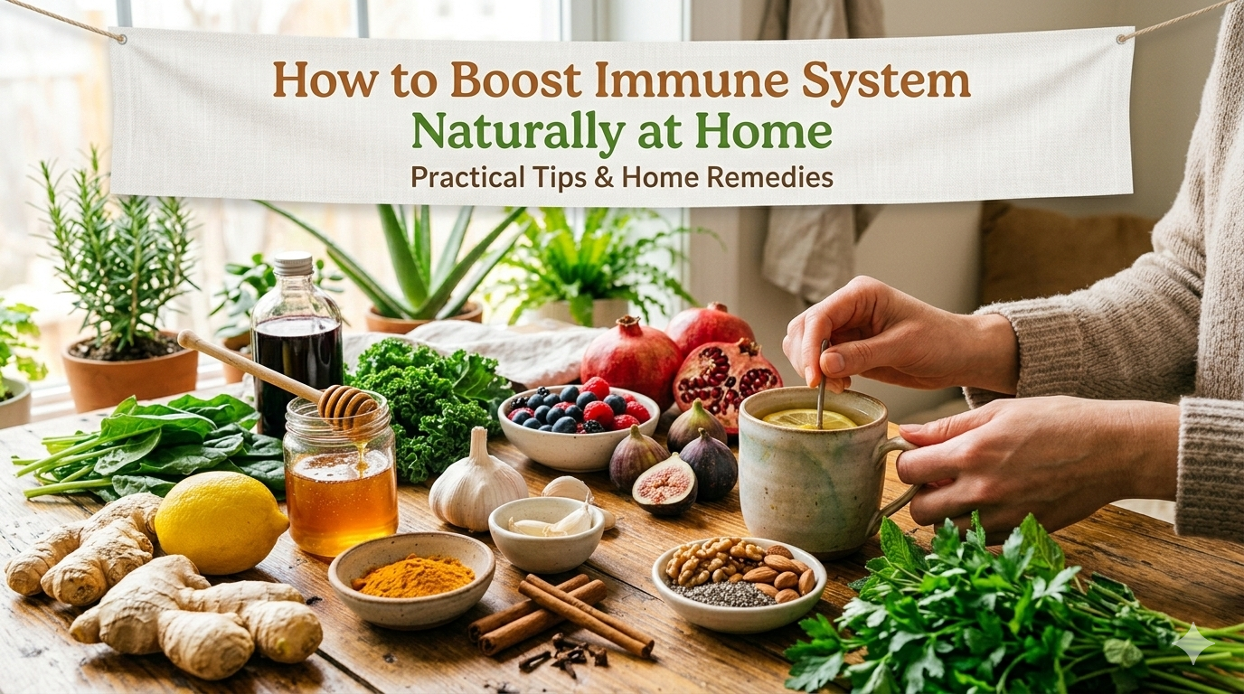 how to boost immune system naturally at home
